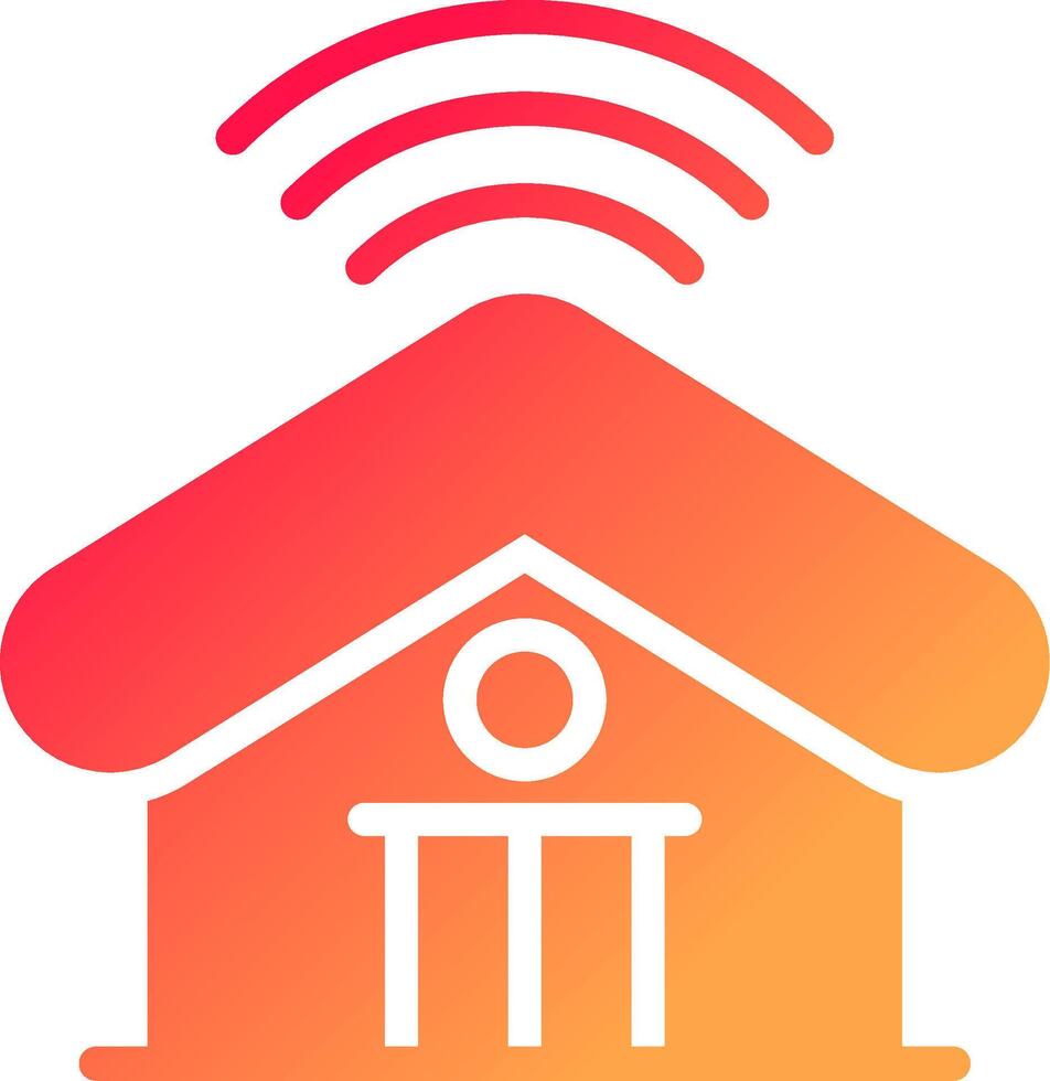 Smart Home Creative Icon Design vector