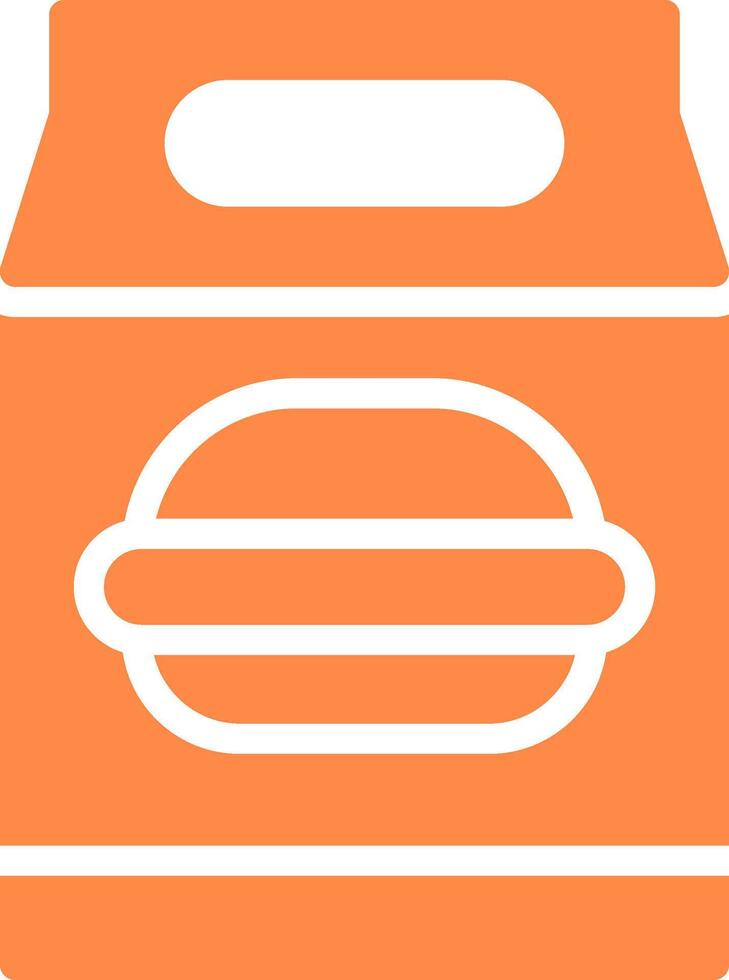 Lunch Bag Creative Icon Design vector