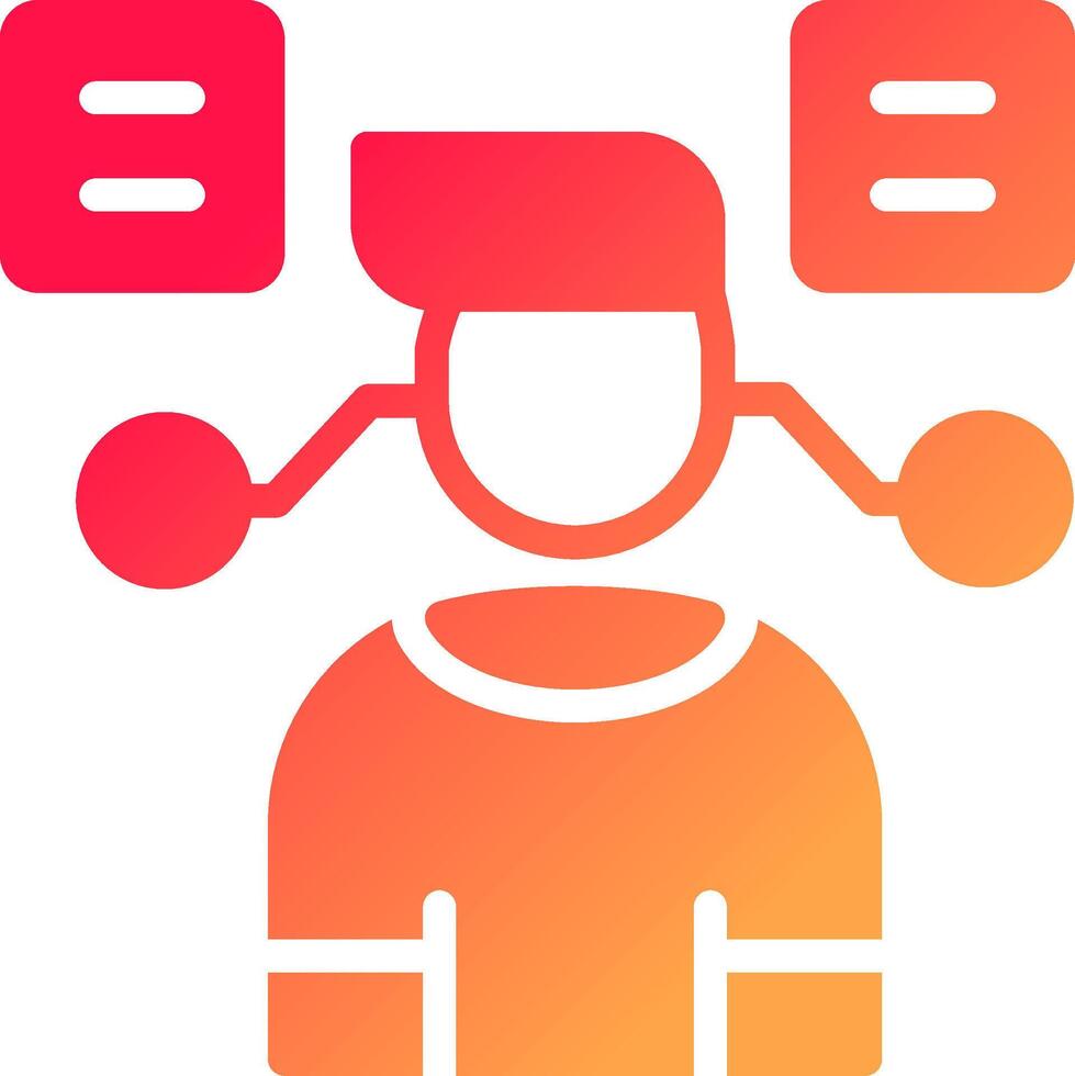 User Predictions Creative Icon Design vector