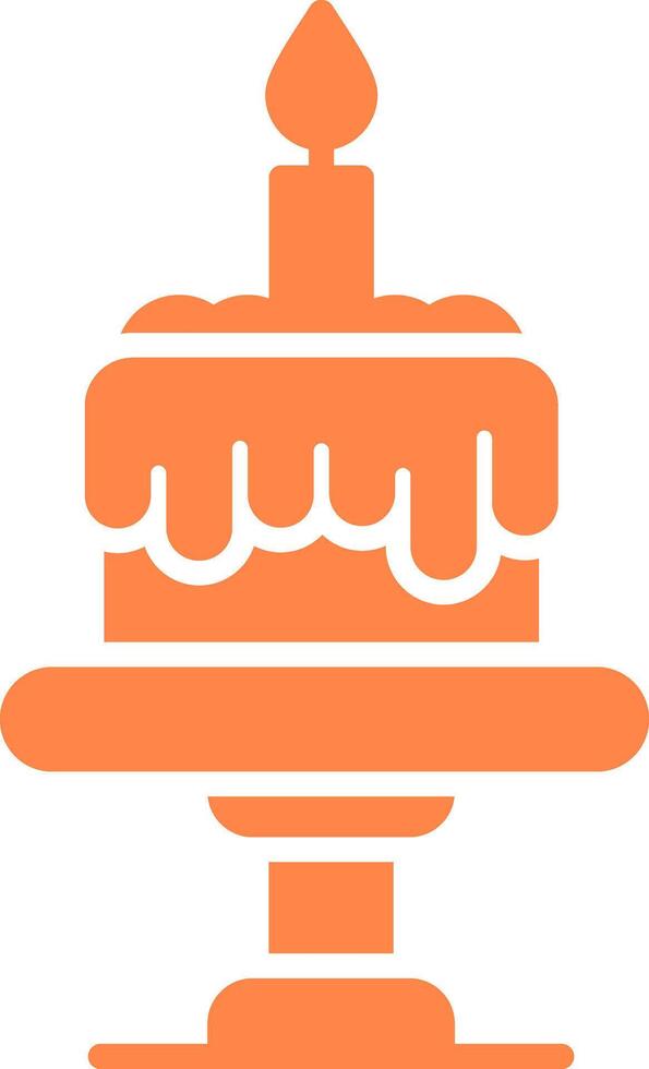 Birthday Cake Creative Icon Design vector