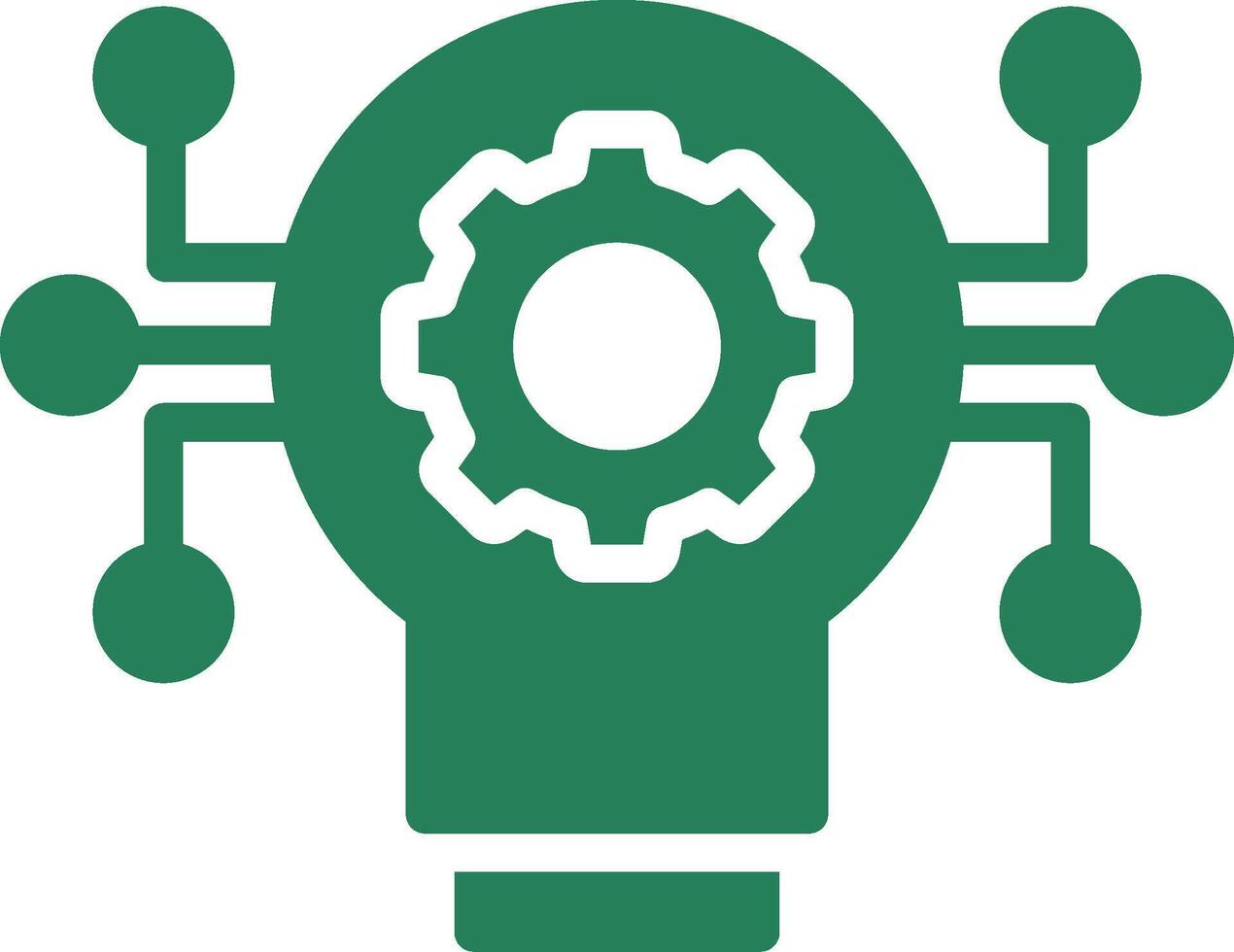 Technology Disruption Creative Icon Design vector