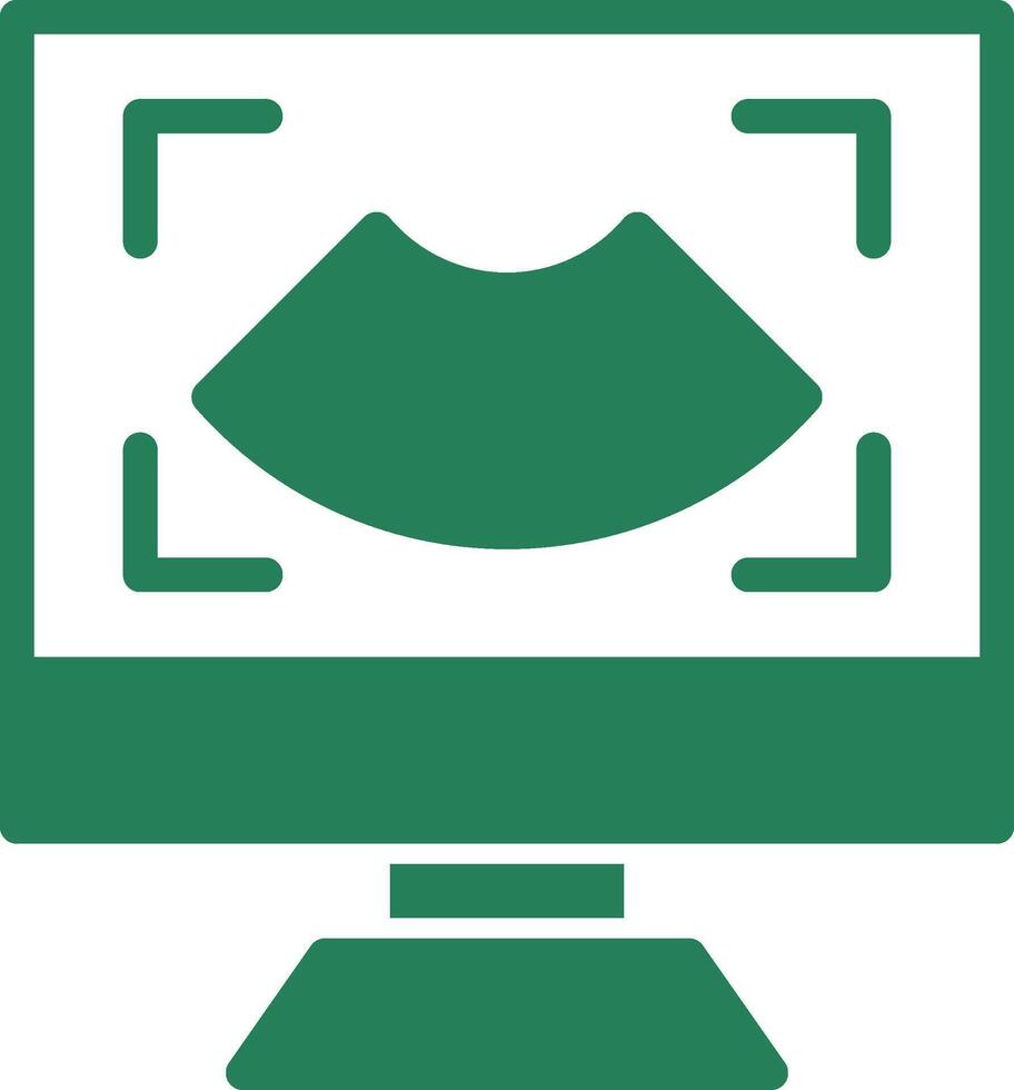 Ultrasound Creative Icon Design vector