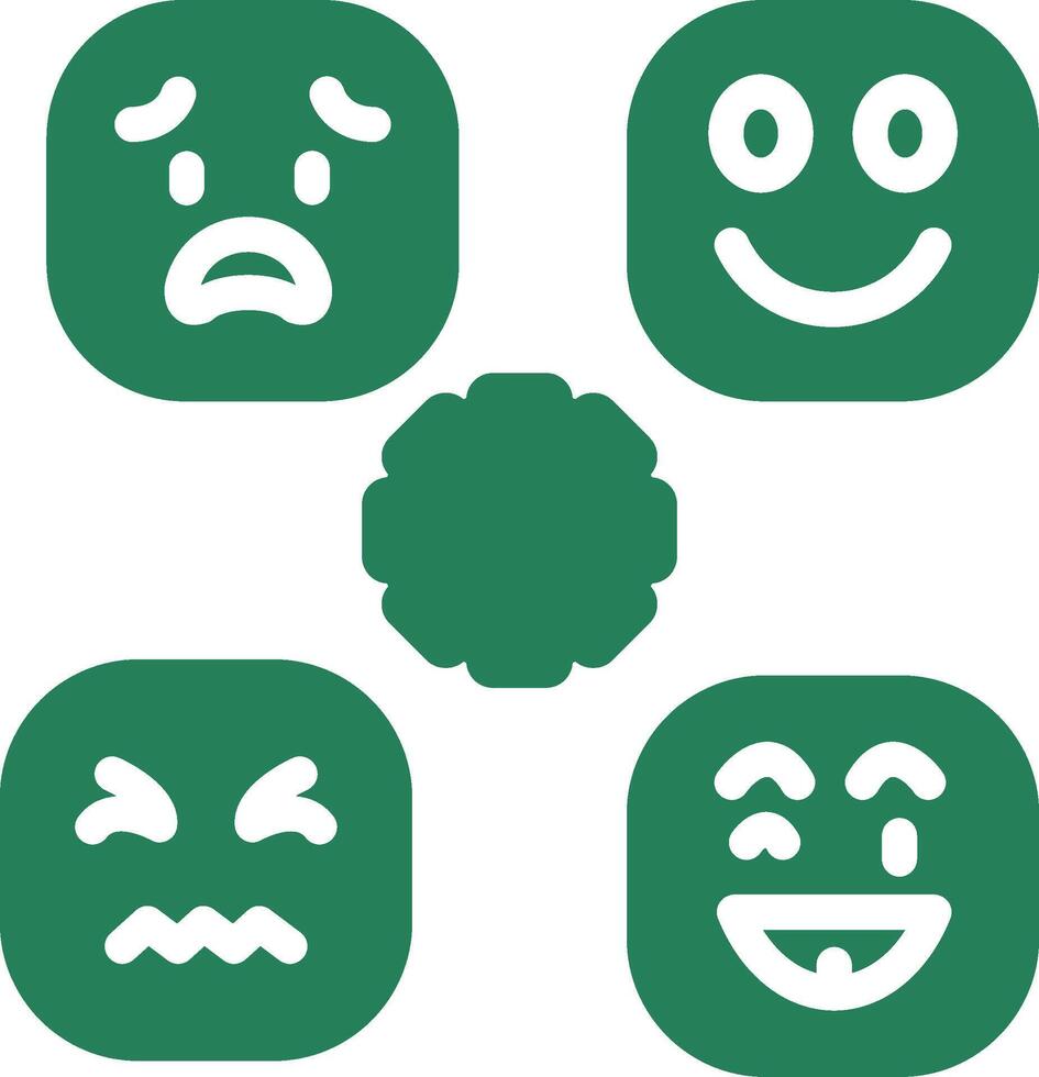 Perceiving Emotions Creative Icon Design vector