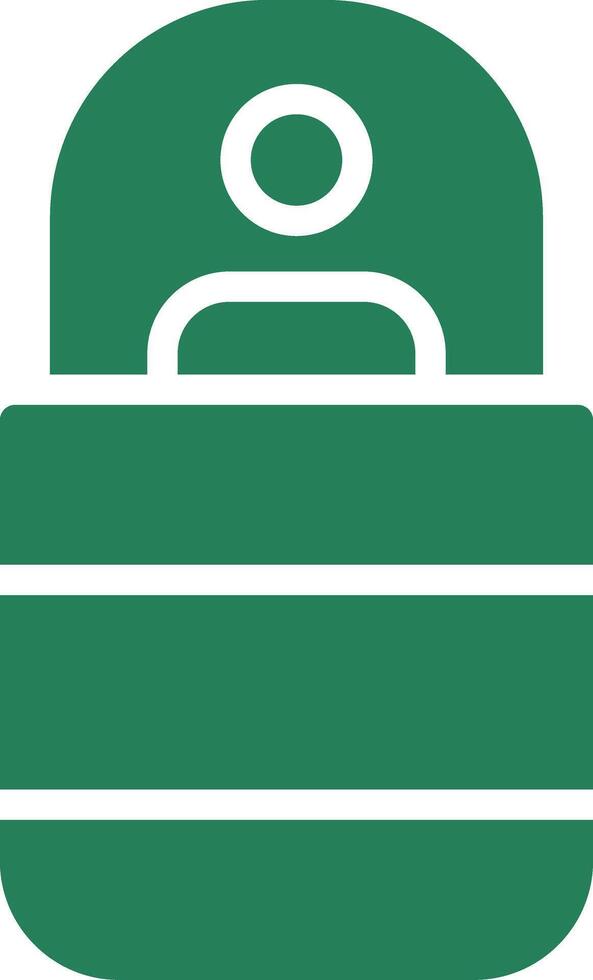 Sleeping Bag Creative Icon Design vector