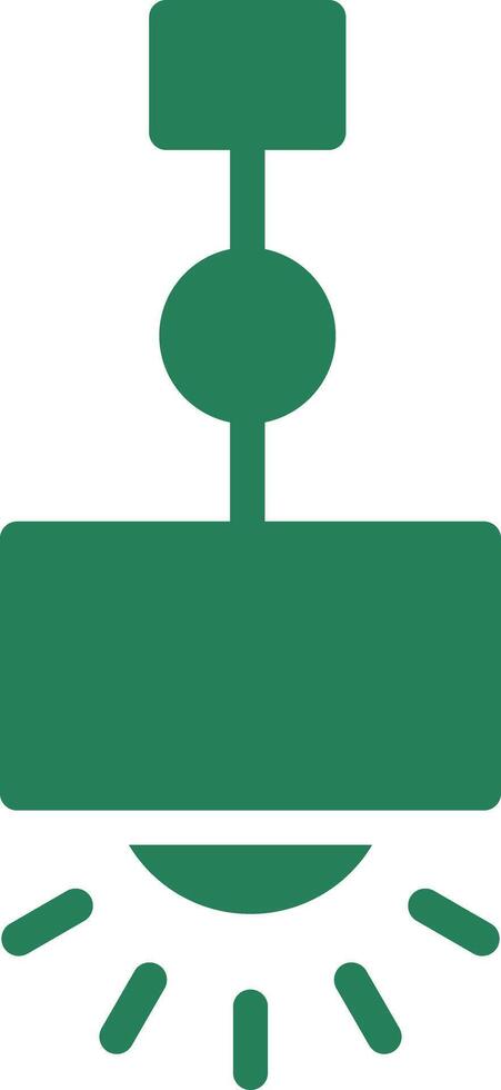Hanging Lamp Creative Icon Design vector
