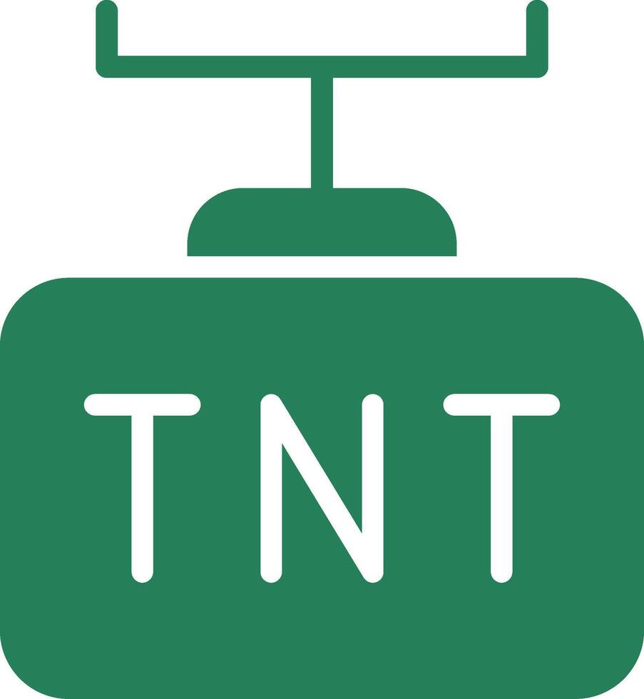 diseño de icono creativo tnt vector