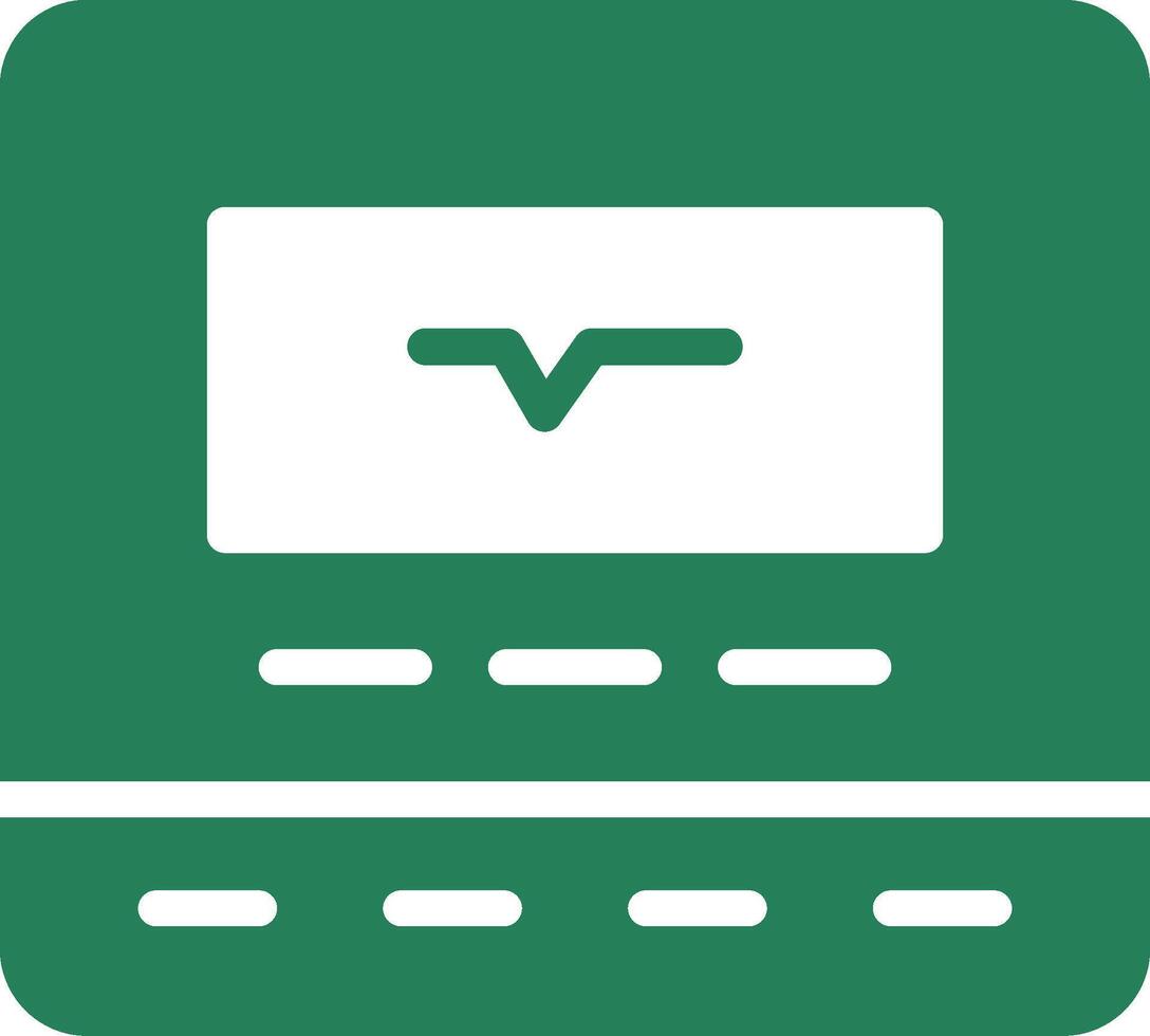 Cardiogram Creative Icon Design vector
