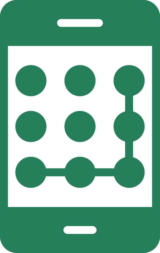Pattern Lock Creative Icon Design vector