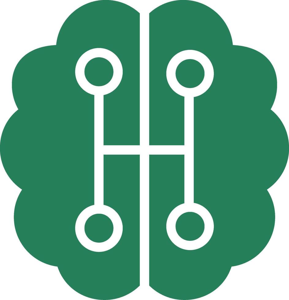 Humanoid Robot Creative Icon Design vector