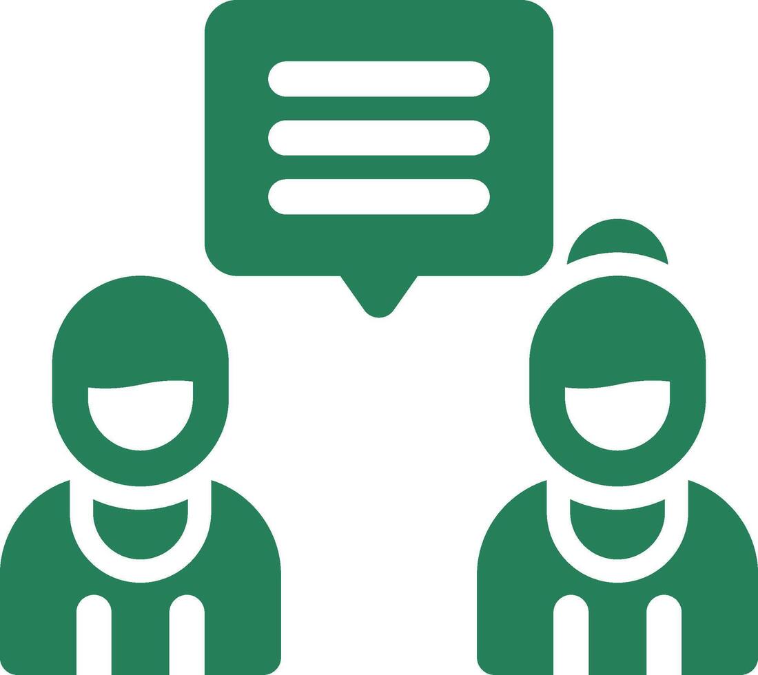Discuss Creative Icon Design vector