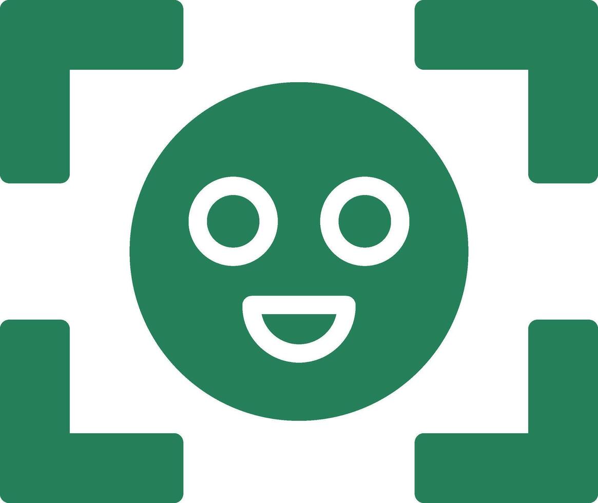 Face Detection Creative Icon Design vector