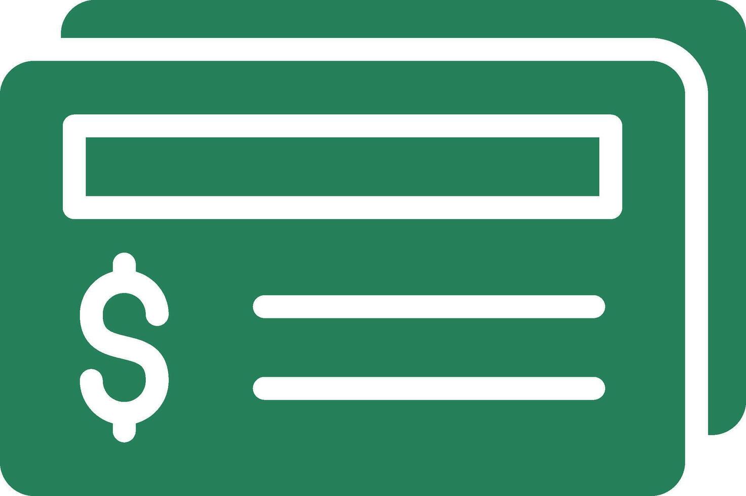 Cheque Creative Icon Design vector
