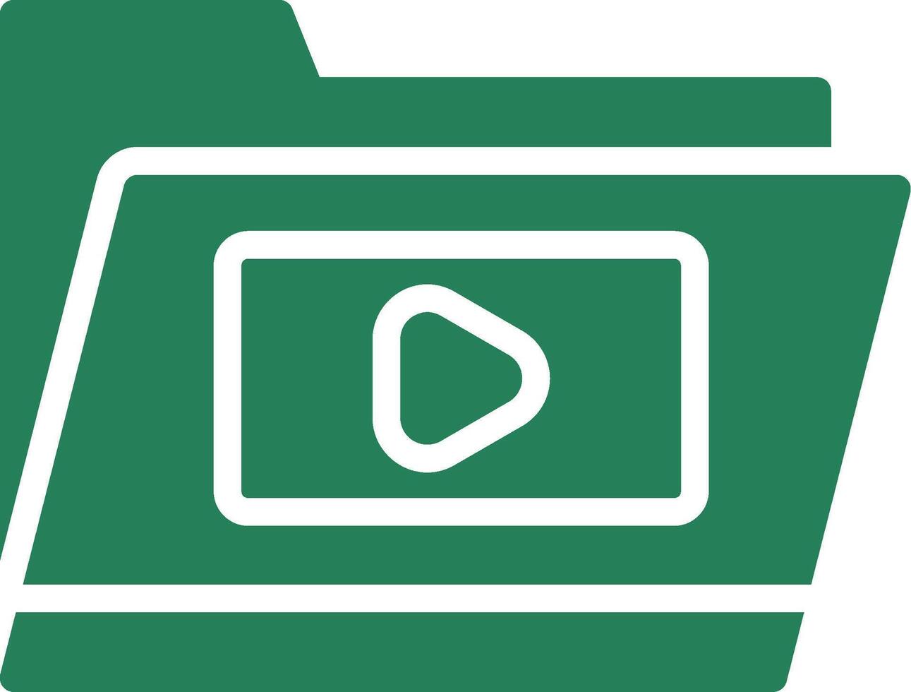 Video Folder Creative Icon Design vector