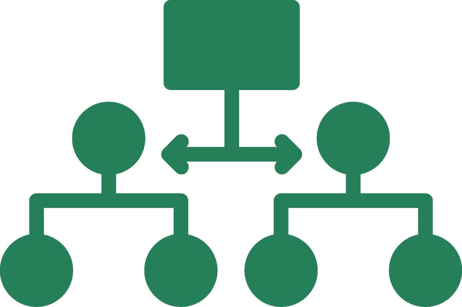 Labeled Hierarchy Creative Icon Design vector
