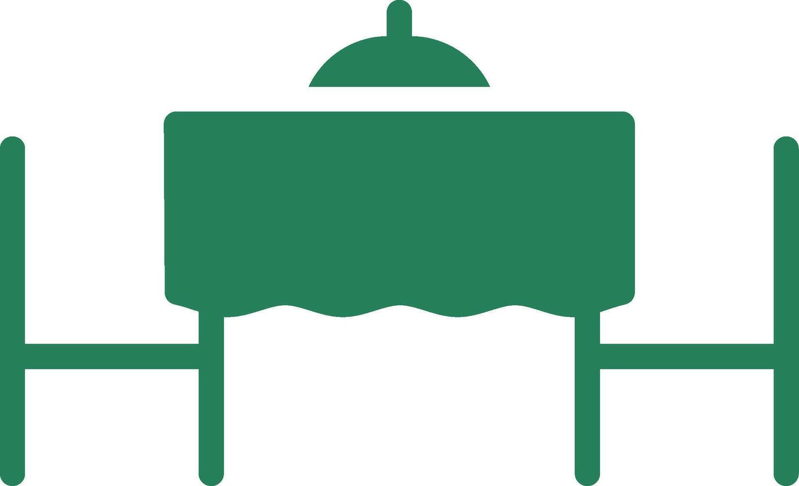 Valentines Table Creative Icon Design vector