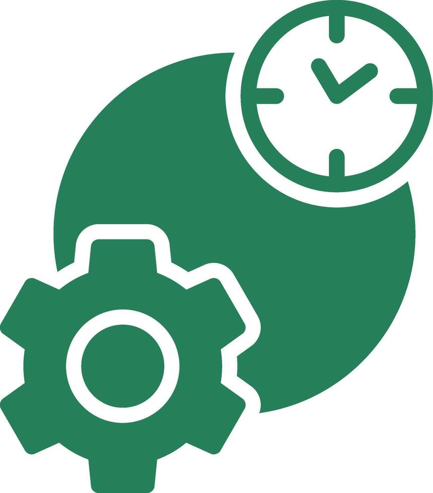 Work Time Creative Icon Design vector