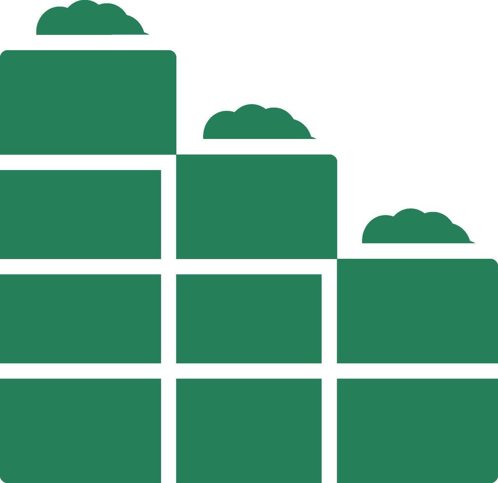 Brick Wall Creative Icon Design vector