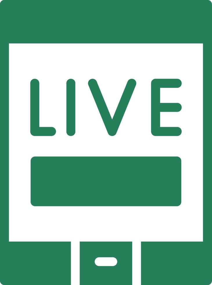 Live Stream Creative Icon Design vector