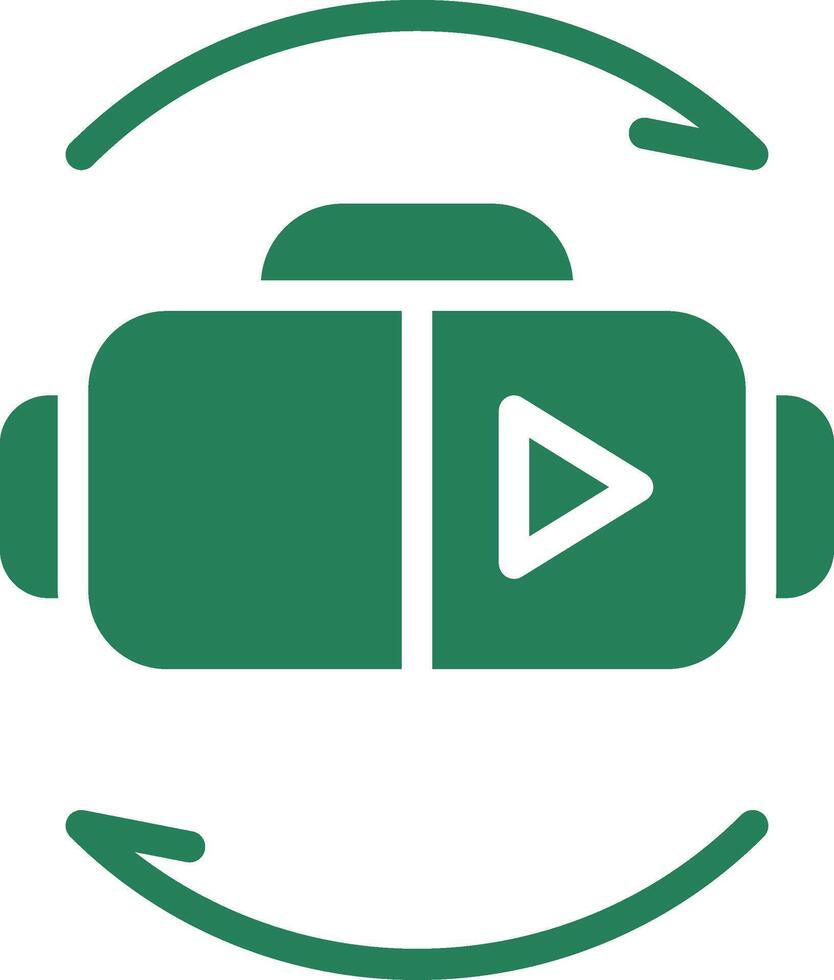 Virtual Reality Creative Icon Design vector