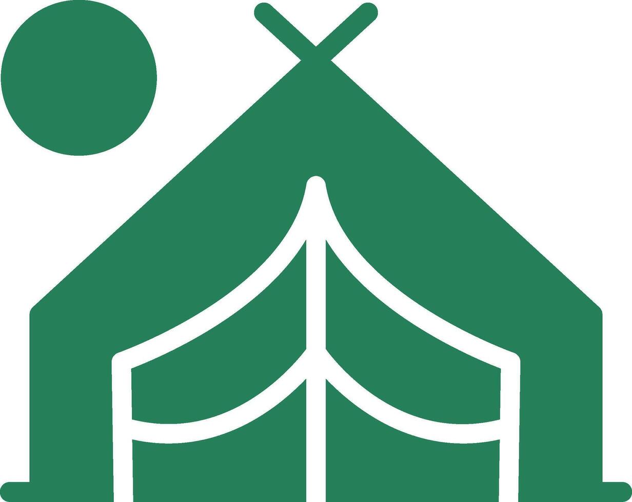 Camping Creative Icon Design vector