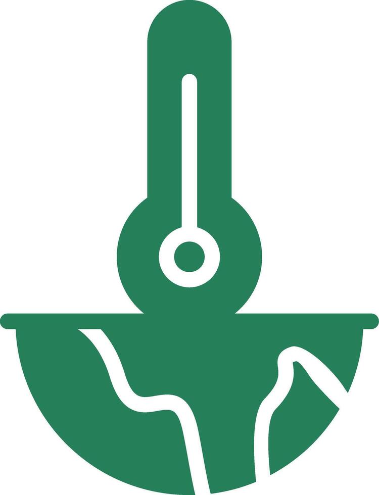Global Warming Creative Icon Design vector