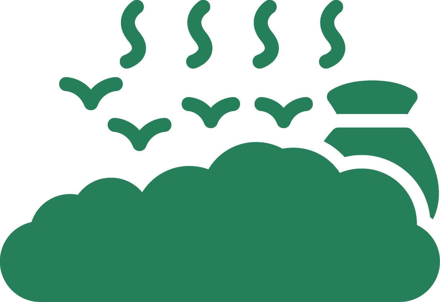 Landfill Creative Icon Design vector