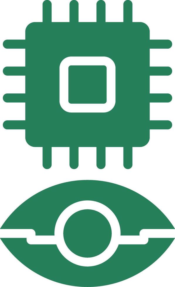Eye Augmentation Creative Icon Design vector