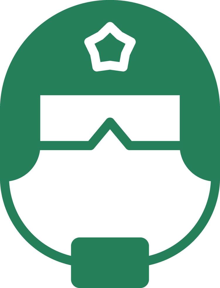 Police Helmet Creative Icon Design vector