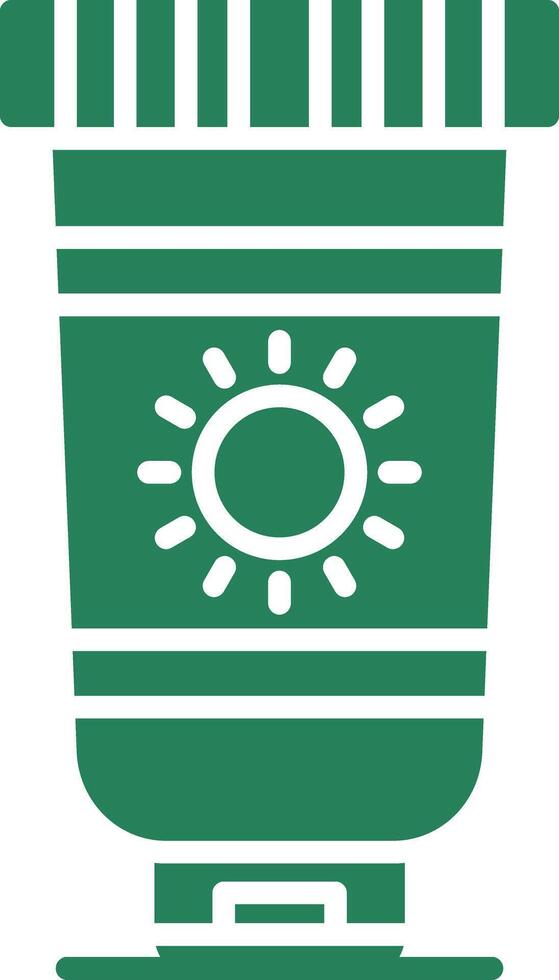Sunscreen Creative Icon Design vector