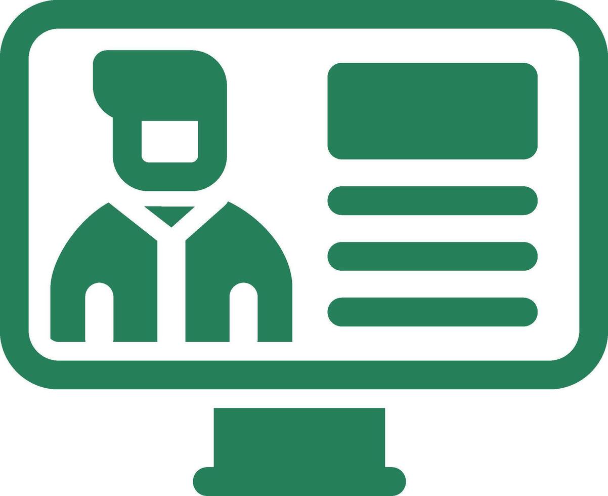 Online Lecture Creative Icon Design vector