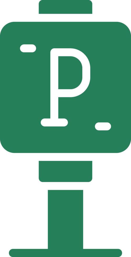 Parking Sign Creative Icon Design vector