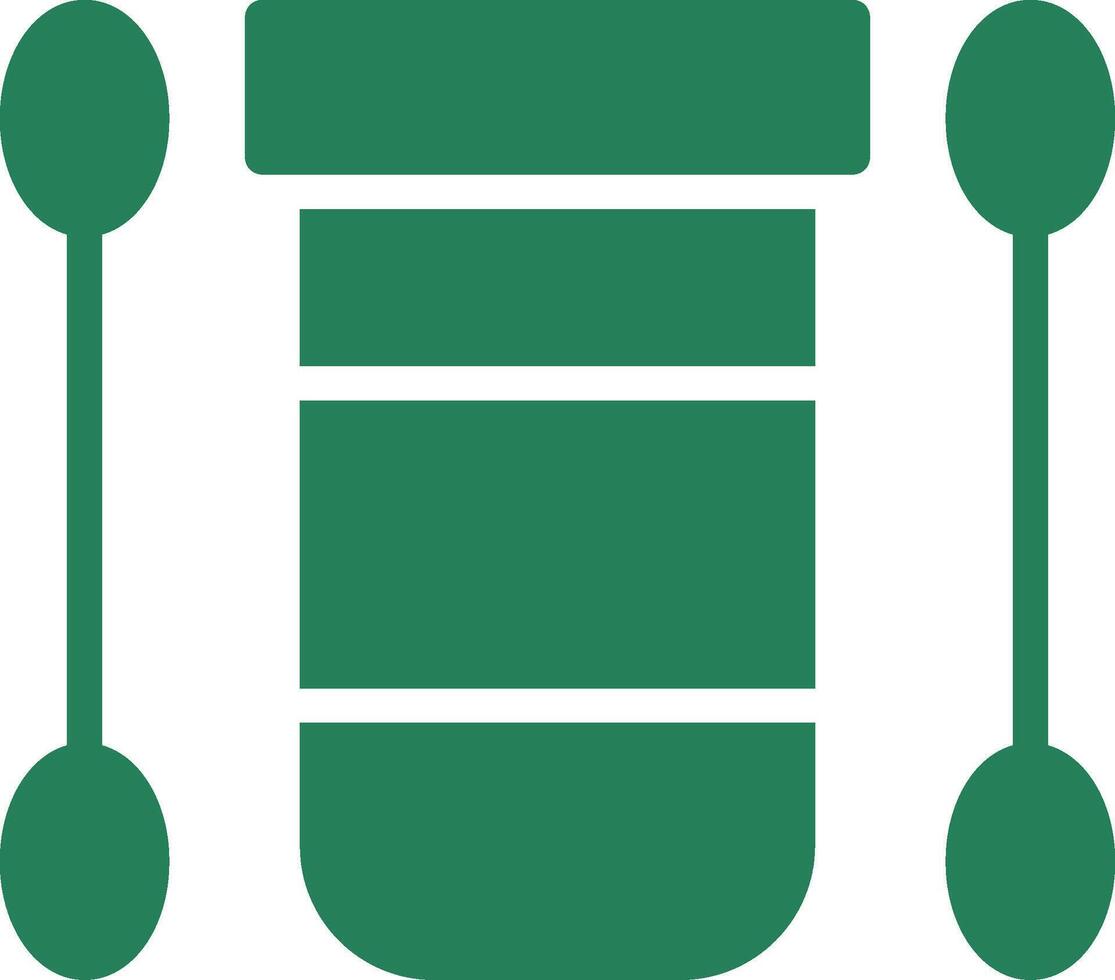 Cotton Swab Creative Icon Design vector