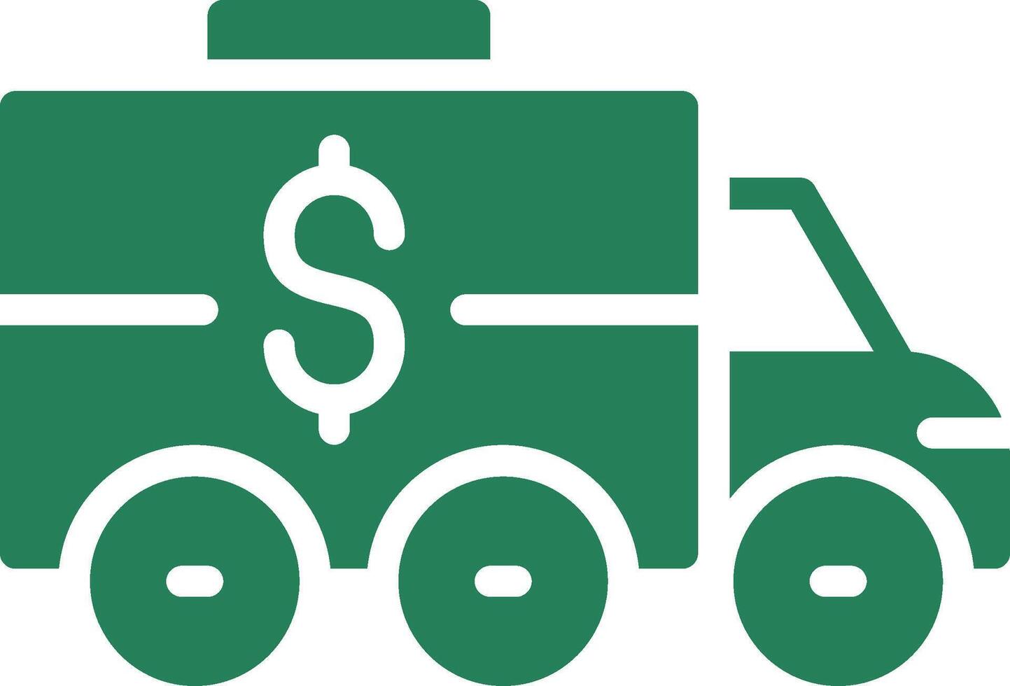 Bank Truck Creative Icon Design vector