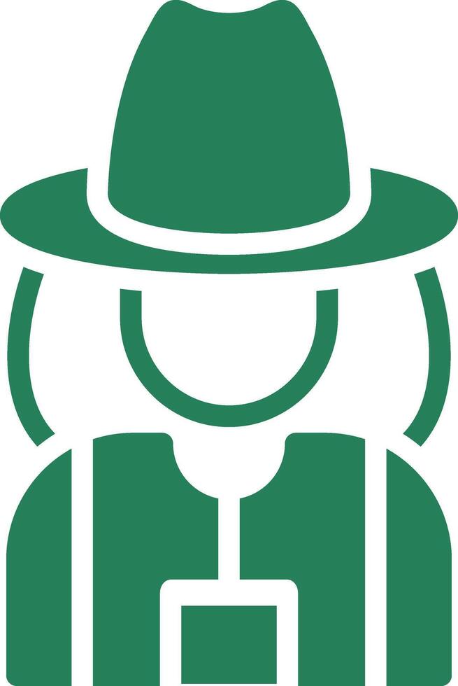 Lady Farmer Creative Icon Design vector