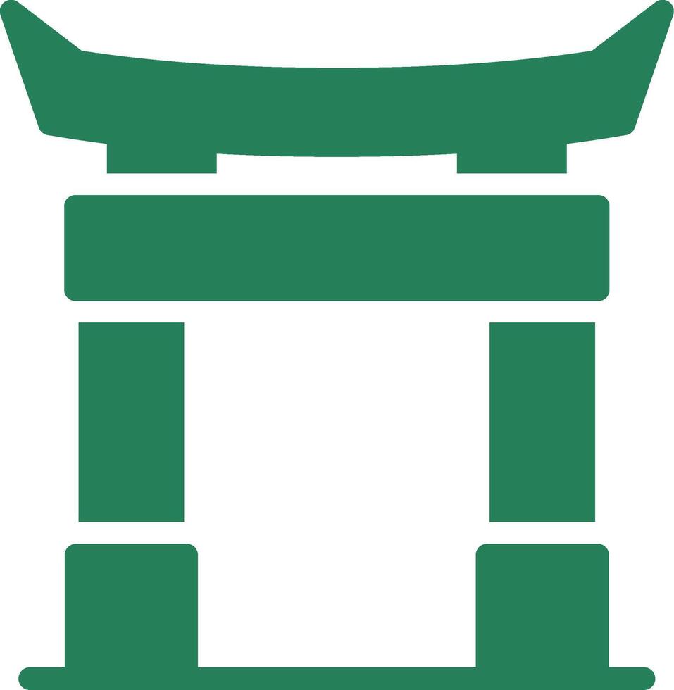 Torii Gate Creative Icon Design vector