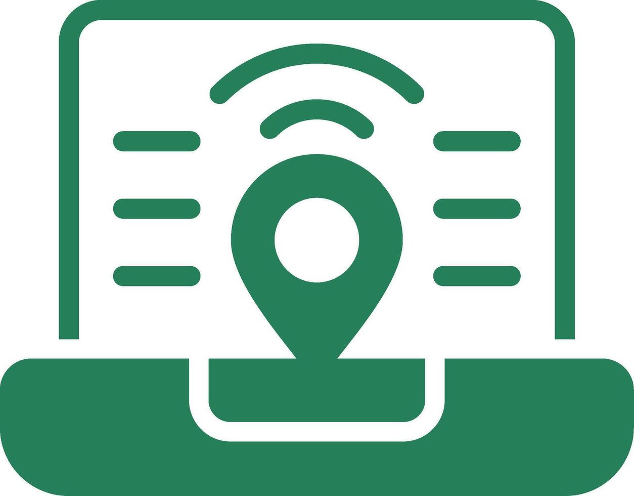 Digital Nomad Hub Creative Icon Design vector