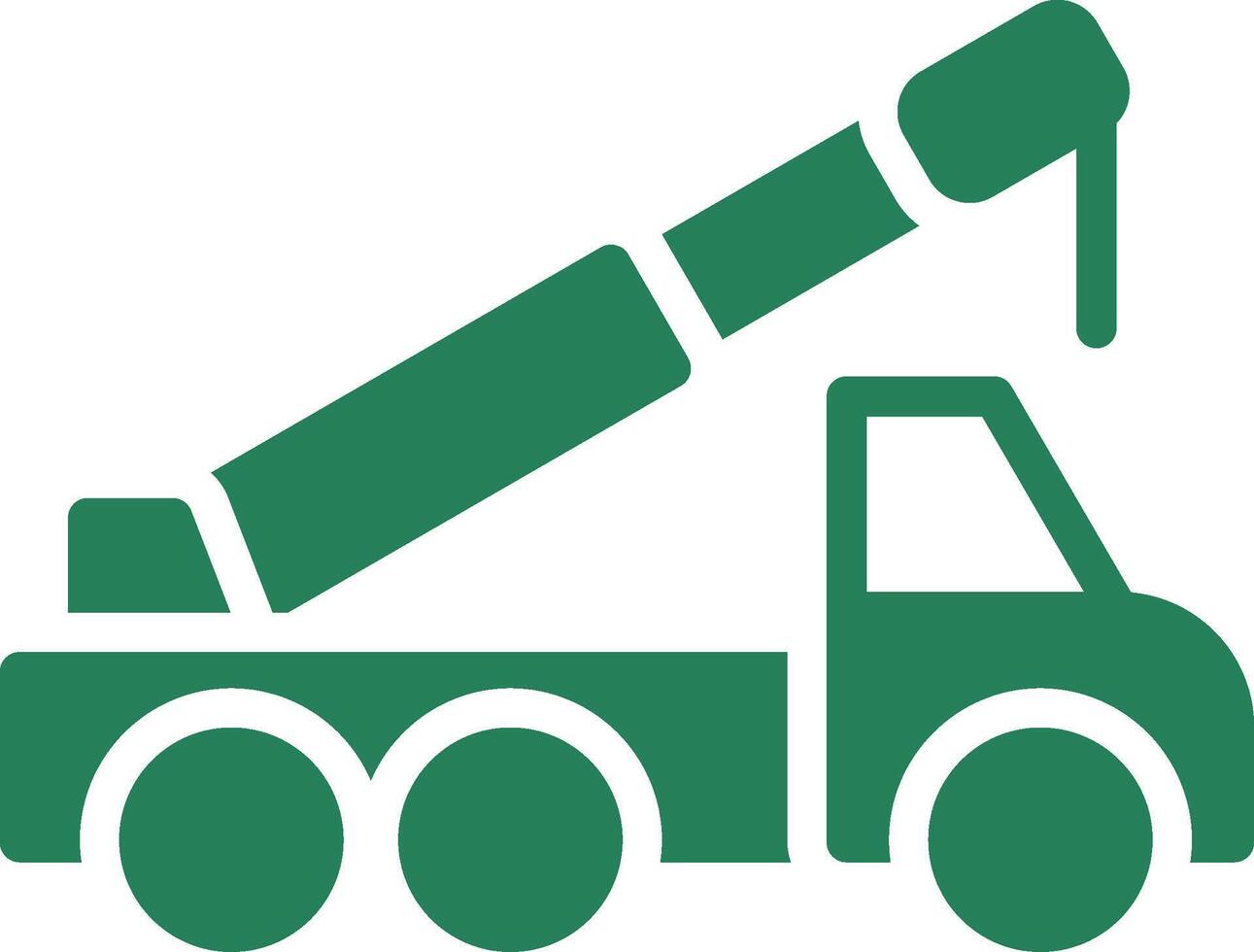 Crane Truck Creative Icon Design vector