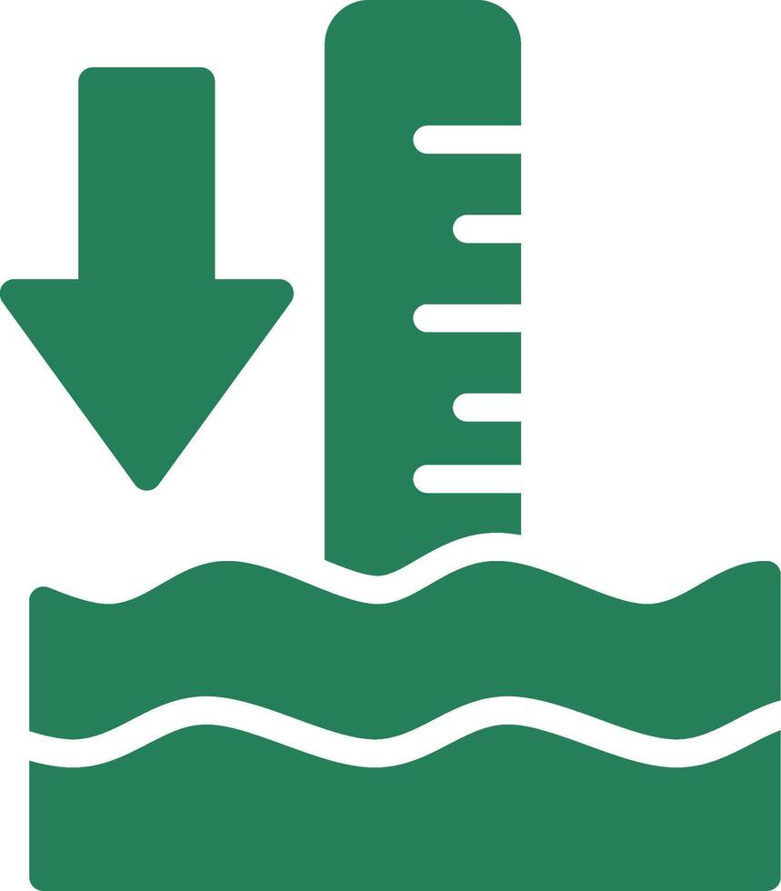 Low Tide Creative Icon Design vector