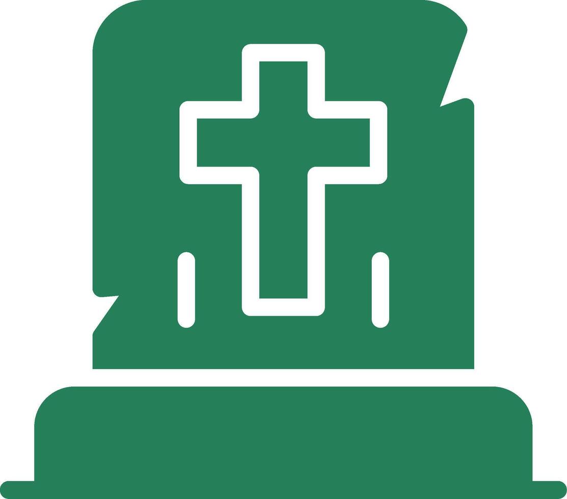 Gravestone Creative Icon Design vector