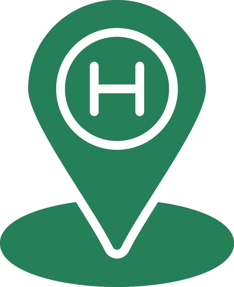 Helipad Creative Icon Design vector