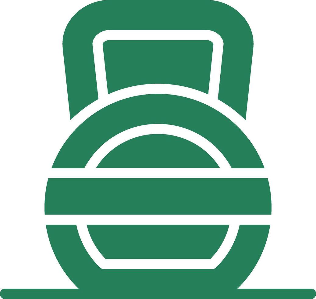 Kettlebell Creative Icon Design vector