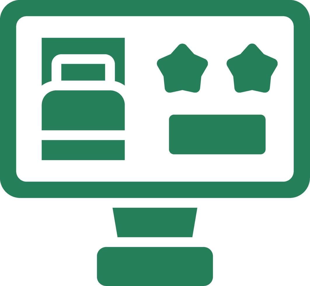 Online Booking Creative Icon Design vector