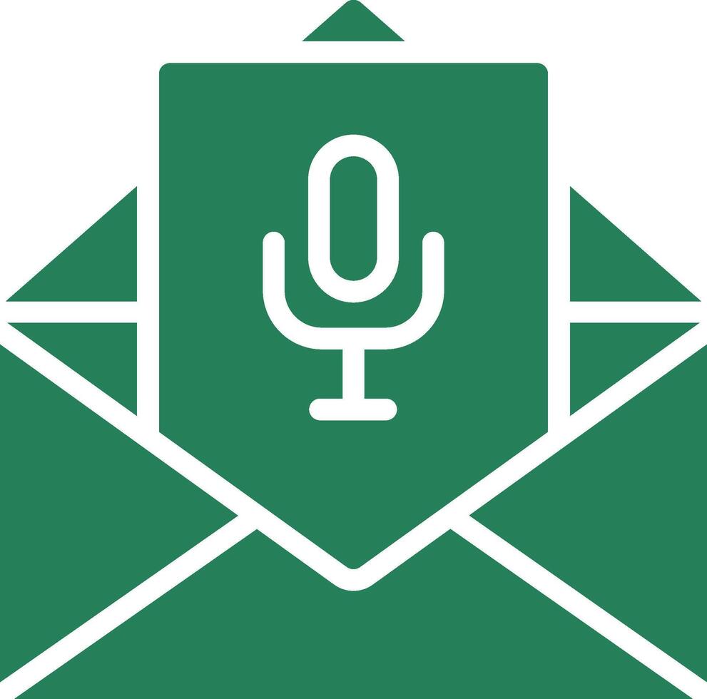 Voice Email Creative Icon Design vector