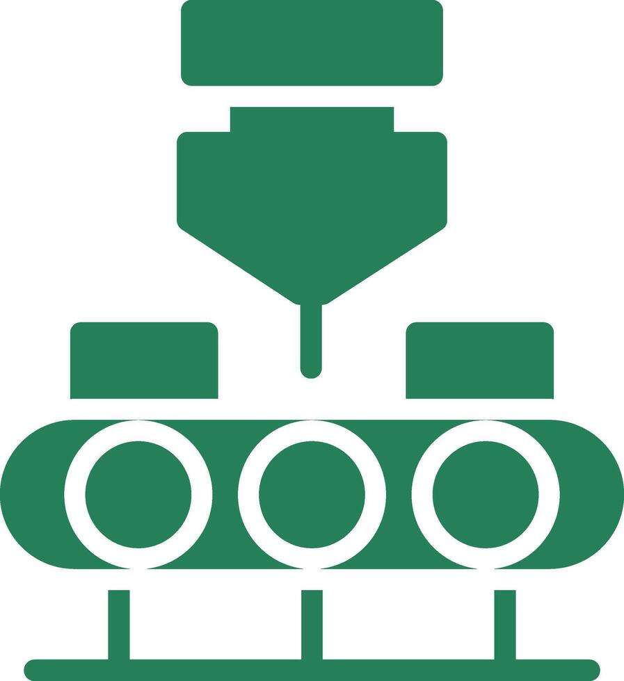Conveyor Belt Creative Icon Design vector