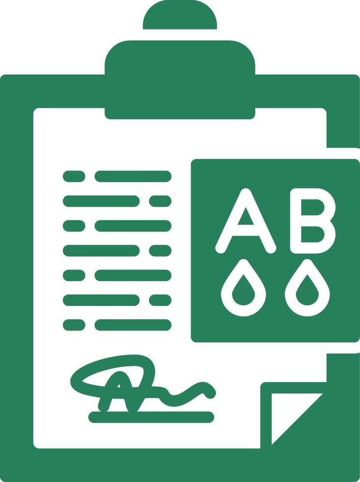 Blood Type Ab Creative Icon Design vector