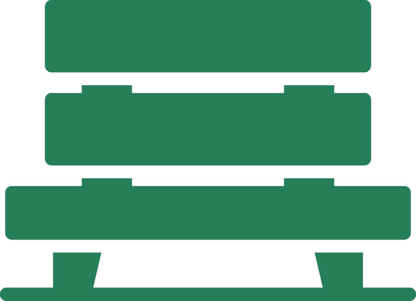 Bench Creative Icon Design vector
