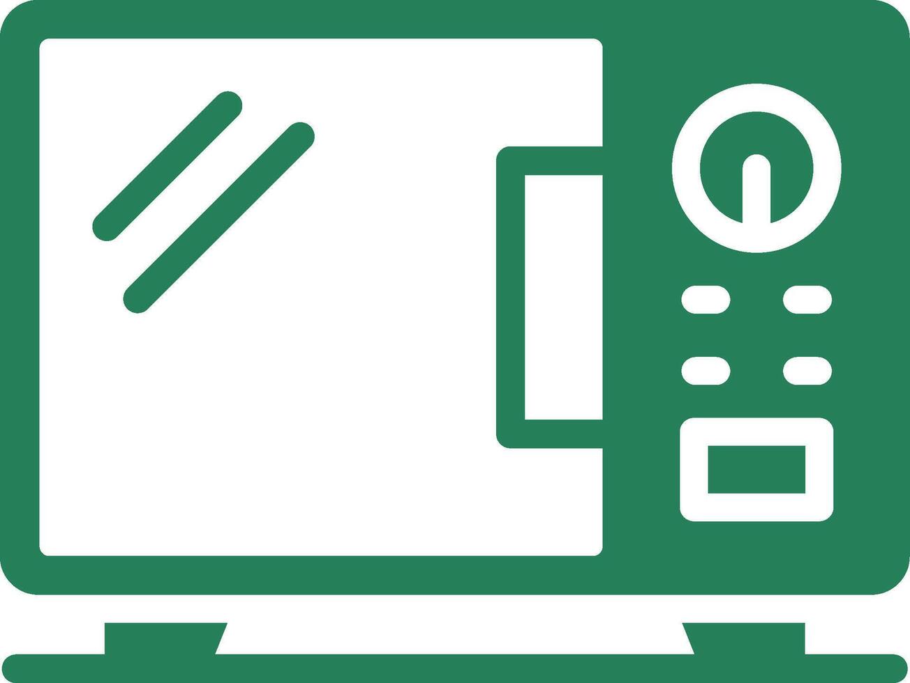 Microwave Creative Icon Design vector