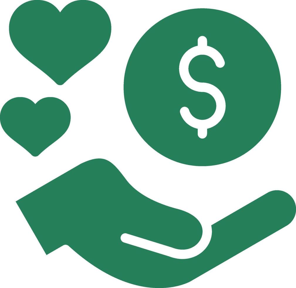 Donation Based Crowdfunding Creative Icon Design vector