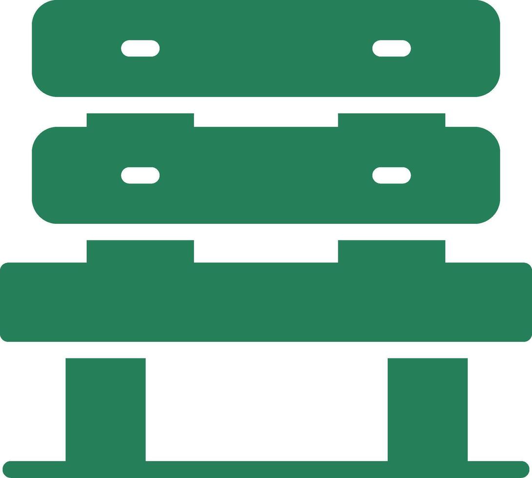 Bench Creative Icon Design vector