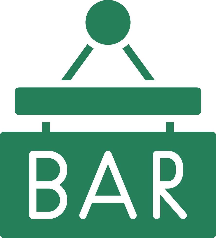 Bar Sign Board Creative Icon Design vector